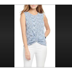 Nic+Zoe Twist Hem‎ Sweater Tank Top Blue S